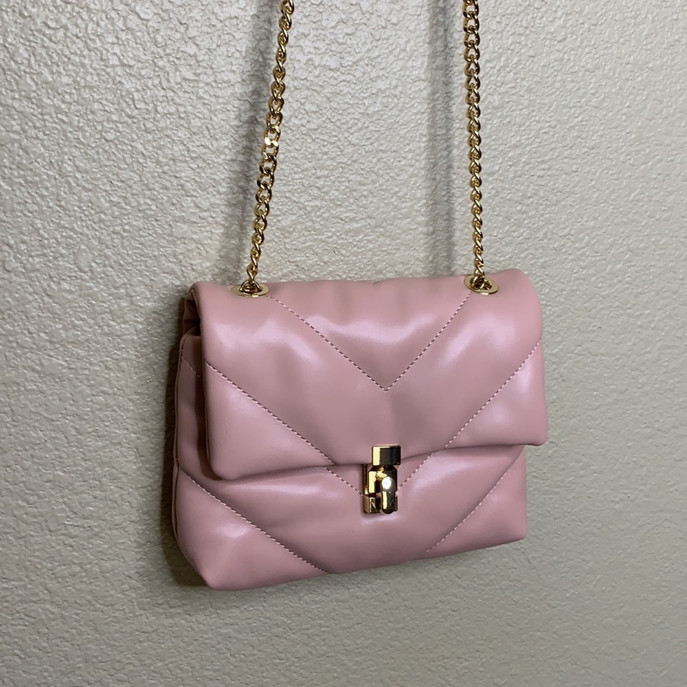 Quilted pink Crossbody/purse